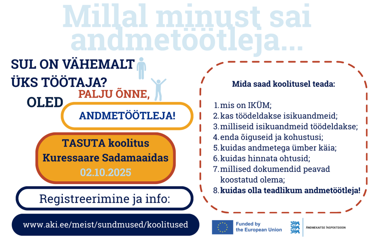 Kuressaare koolitus 2.10.2025 